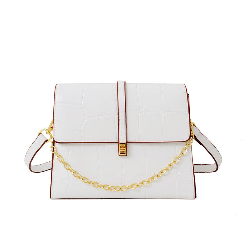 Women's chain bag available in khaki white brown black